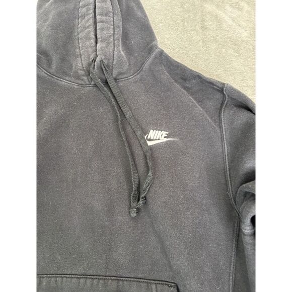 Nike Sportswear Club Fleece Pullover Hoodie Men's Size Small Black - Picture 3 of 10
